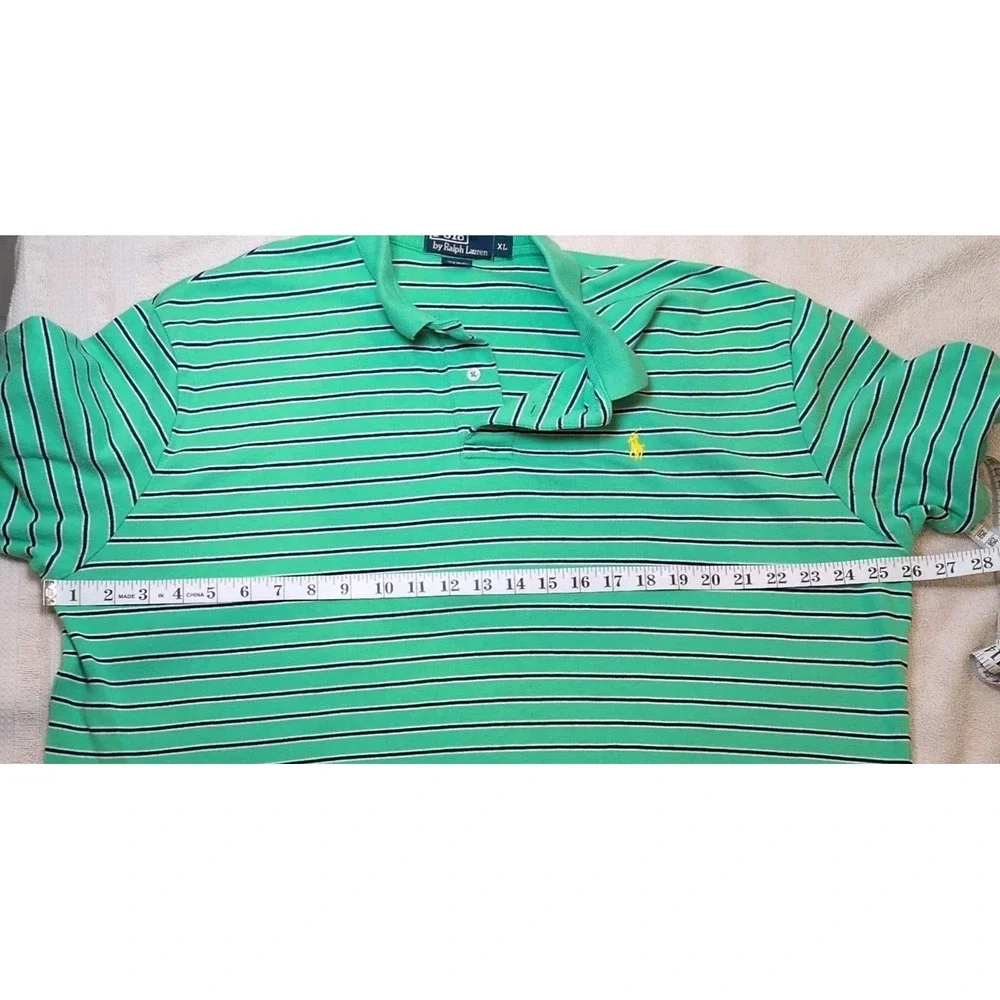 Polo Ralph Lauren Men's Golf Polo Classic Logo Green Cotton Size XL